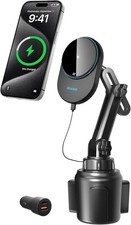 For Car Mount Charger 15W Fast Charging Cup Holder Phone Holder Wireless