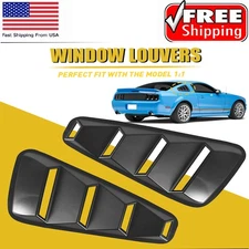2Pcs/Set Quarter Side Window Louvers Sun for Shade Cover Ford Mustang 2005-2014
