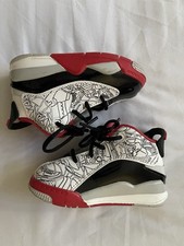Nike Air Jordan Dub Zero White Black Red Toddler Size 6C