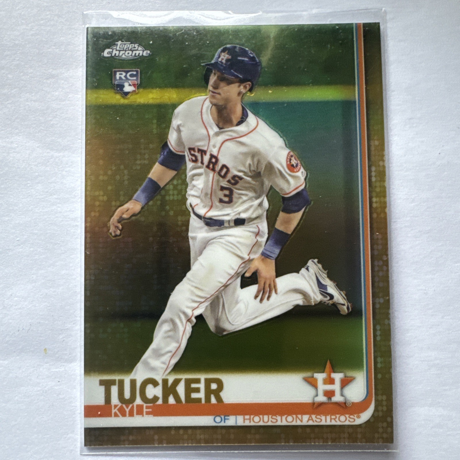 2019 Topps Chrome - Kyle Tucker #39 Gold Refractor Running /50 Rookie RC Dodgers