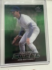 DON MATTINGLY 2024 Leaf Trinity Steel Green Pre-Production Proof 1/1