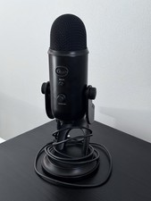 Blue Yeti USB Microphone Black with Mute Button  Adjustable Stand