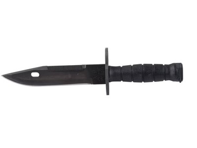 Ontario Mil-Spec M9 Bayonet 7'' Clip Point 420 Black Stainless Steel Blade Nylon