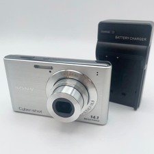 Sony Cyber-shot DSC-W550 14.1MP Silver 4x Zoom Compact Digital Camera from Japan