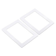 2 Pcs Magnetic Picture Frame PVC Magnets Holds Photo White 5x7 Inch