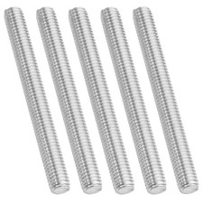 5Pcs 3/8"-16 Fully Threaded Rod 4.3" Length 304 Stainless Steel Thread Screw