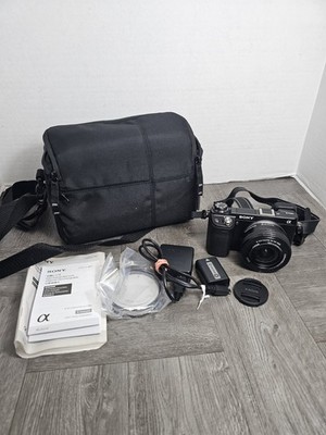 Sony NEX-6 16.1MP APS-C Digital Camera Set with 16-50mm Lens Black English