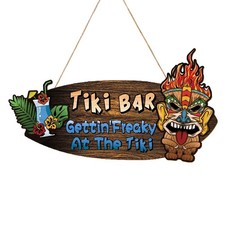 Tiki Bar Sign Wooden Bar Decor Outdoor Patio Tropical Beach Bar Wooden Patio