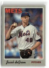 2019 Topps Heritage 1970 Cloth Stickers Jacob deGrom #11