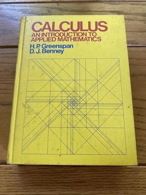Calculus : An Introduction to Applied Mathematics By  Greenspan & Benny HC
