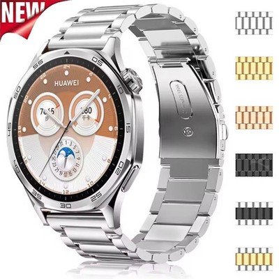 Edelstahl Armband für Huawei Watch 5 4 46mm GT 6 GT 5 Pro 5 4 3 2 42/46mm Ersatz