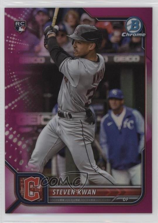 2022 Bowman Chrome Fuchsia Refractor 298/299 Steven Kwan #39 h7i