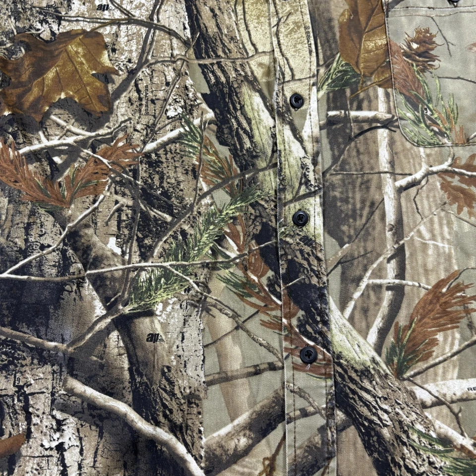 RedHead Mens 2XL Camo Button Up Hunting Shirt Long Sleeve Outdoor Realtree - Image 2 of 4