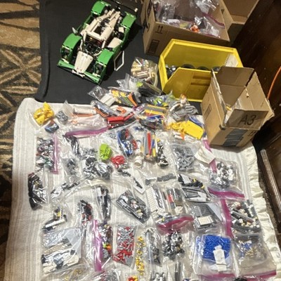 LEGO Technic Bulk Lot Car Bricks, Wheels, Axles, 24HOUR RACE CAR SET HUGE LOT 