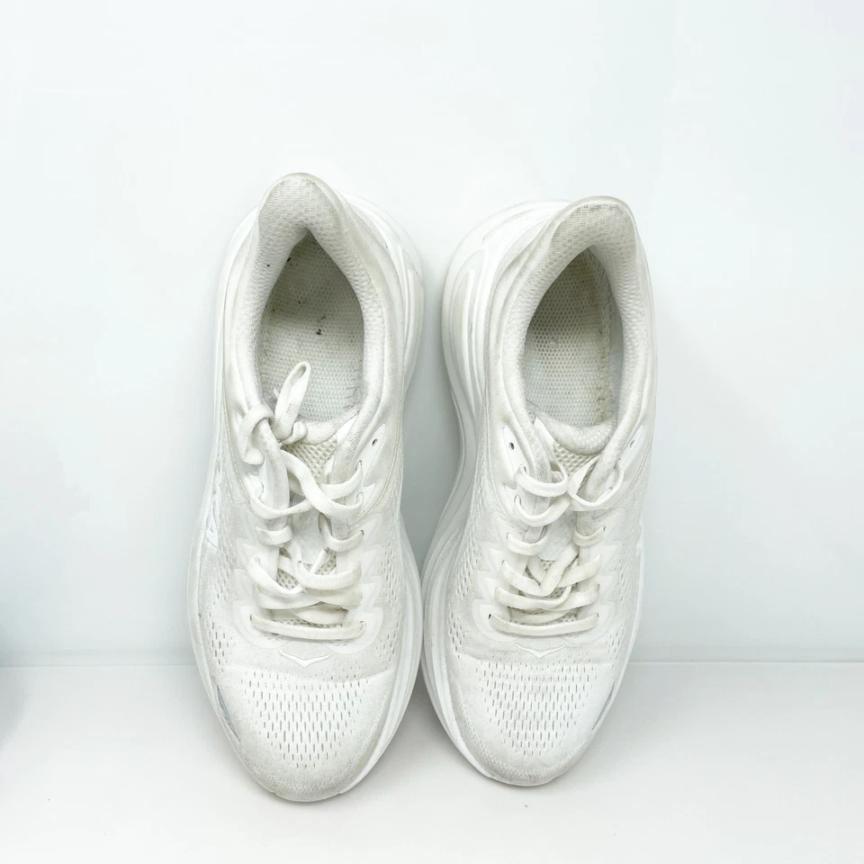 Hoka One One Womens Bondi 9 1162012 WWH Beige Running Shoes Sneakers Size 8 B - Image 4 of 4