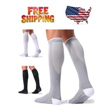 3 Pairs of 20-30mmHg Compression Socks for Men Women - Circulation Support