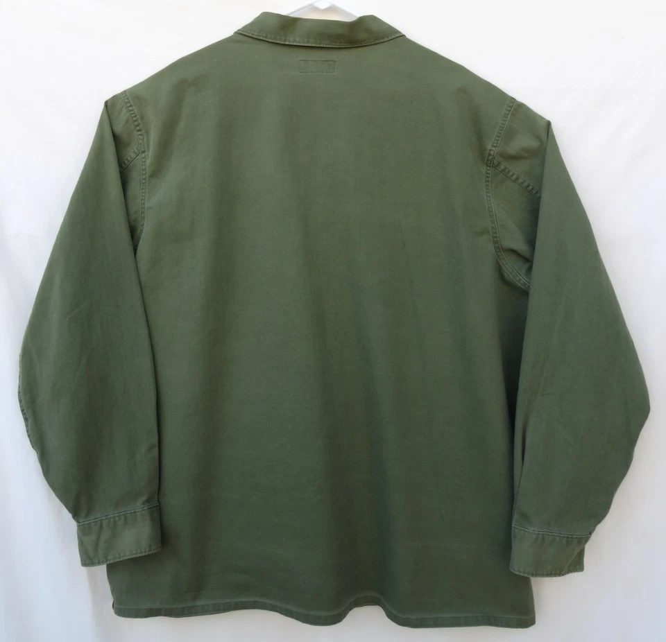 POLO Ralph Lauren Twill Utility Overshirt Shirt Olive Military Green - Mens 2XLT - Image 3 of 4