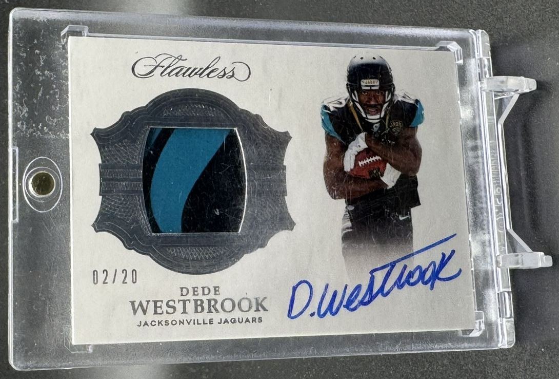 Dede Westbrook Panini Flawless Signature Gloves #SGDE Base