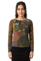 Desigual Damenbluse Helena Mit Leopardenmuster S