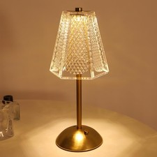 Cordless Touch Table Lamp, Rechargeable Portable LED Desk Lamp, 3-Way Dimmabl...