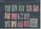 Burma stamps.  1937 GV series to 1r used SG 1 - 13   (AT892)