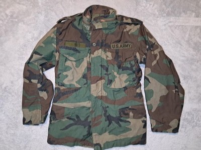 Name. グレー　NYLON MICRO RIPSTOP M-65 COAT US Army M65 Field Jacket Mens XSmall Short Woodland Camo Lined