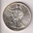 1986 WALKING LIBERTY AMERICAN EAGLE .999 FINE SILVER DOLLAR COIN 1oz. $1 USA