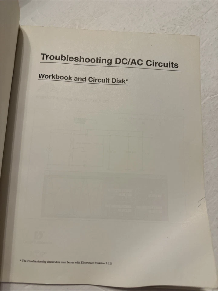 Troubleshooting DC / AC Circuits Richard Parker 1994 with Electronics Workbench - Image 4 of 4