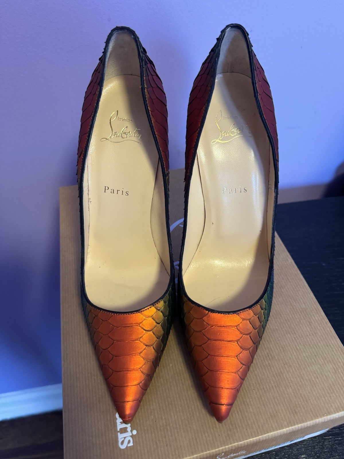 Christian Louboutin Python Snakeskin So Kate 120 Pumps Heels 40EU $1395 image 9