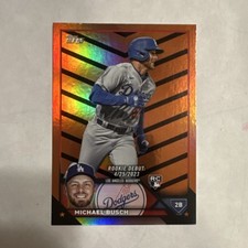 Topps 2023 Update Michael Busch Rookie Debut Orange #US66 Dodgers Baseball