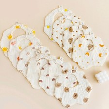 Burp Cloths Baby Bibs Drooling Apron Cotton Drooling Apron for Toddlers Infant