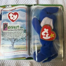 Ty Beanie Baby Peanut The Elephant - Legends. Retired Rare Collectible. Sealed.