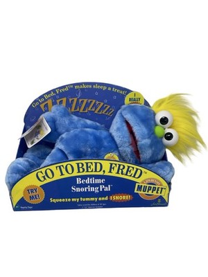 GO TO BED FRED Plush Stuffed Vintage 1997 Jim Henson  Snores Muppet 16 