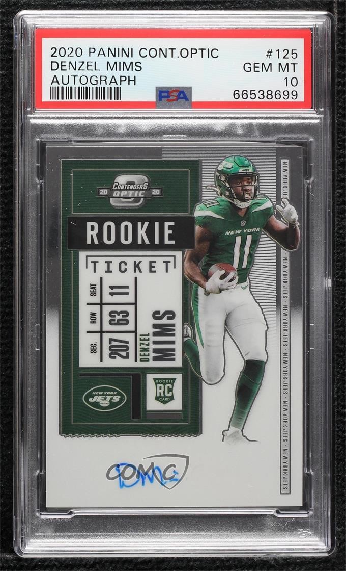 2020 Panini PANINI CONTENDERS OPTIC AUTOGRAPH #125 Denzel Mims front