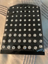 fashion cubic stud earrings 36 pairs various sizes