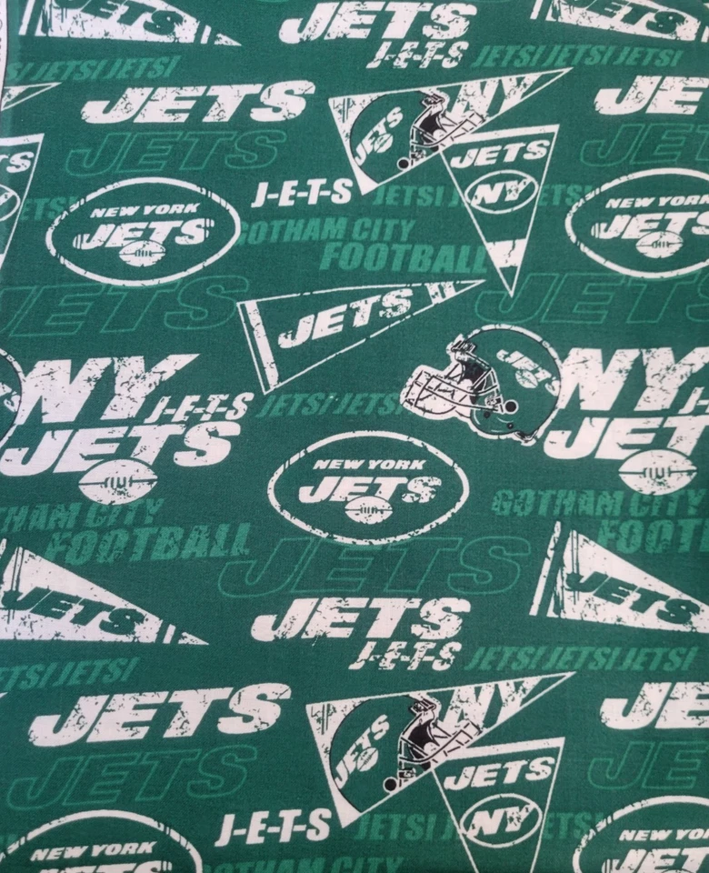 New York Jets Fabric Football Sports Team 100% Cotton Fabric - Image 4 of 4