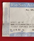 Rio San Antonio Cruises Riverwalk Ticket Stub from 7/8/2017, Rio Rio Cantina Ad — photo 2