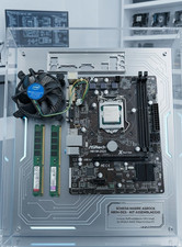 Blocco Scheda Madre ASRock H81M-DGS + CPU Intel Celeron G1840 + 8GB RAM DDR3