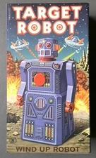 Masudaya “The Gang of Five” TARGET ROBOT Wind-Up Tin Robot - Rocket USA 1997