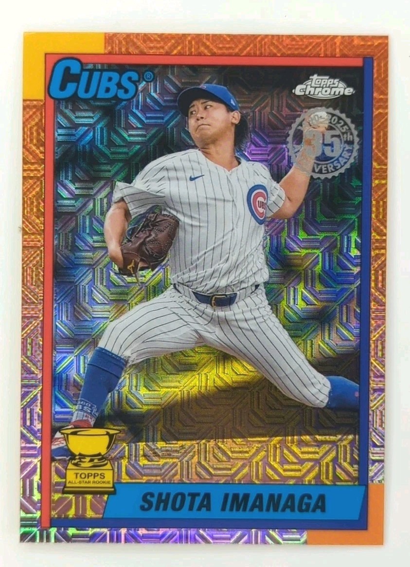 Shota Imanaga 2025 Topps Series 1 Silver Pack Mojo Refractor T90C-43 Parallel