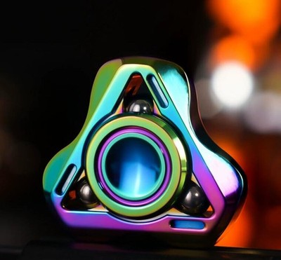 New Fidget Hand Spinner Silent Bearing Titanium Alloy Finger Gyro Relieve Stress