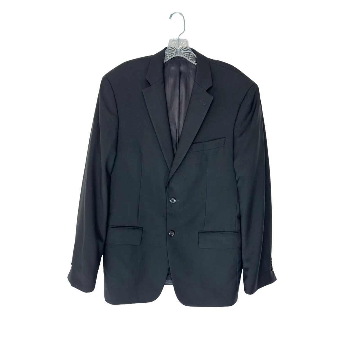 Blazer Uomo John Varvatos – Lana Nera, Circonferenza Petto 56 Pollici (Usato)