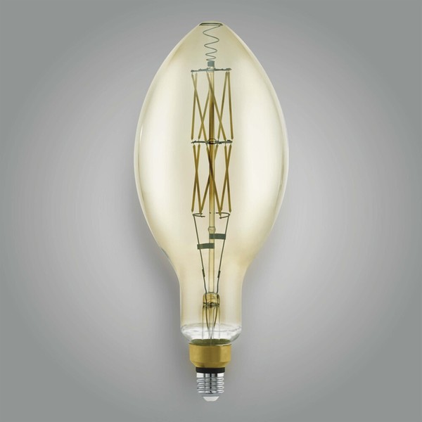 Eglo Led Leuchtmittel GlüH Birne E27 Glas 3000K Warmweiß 600 Lm Dimmbar Ø 14Cm-image