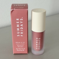 Summer Fridays Dream Lip Oil Blush Dreams Pink Moisturizing Sheer 0.15 fl oz