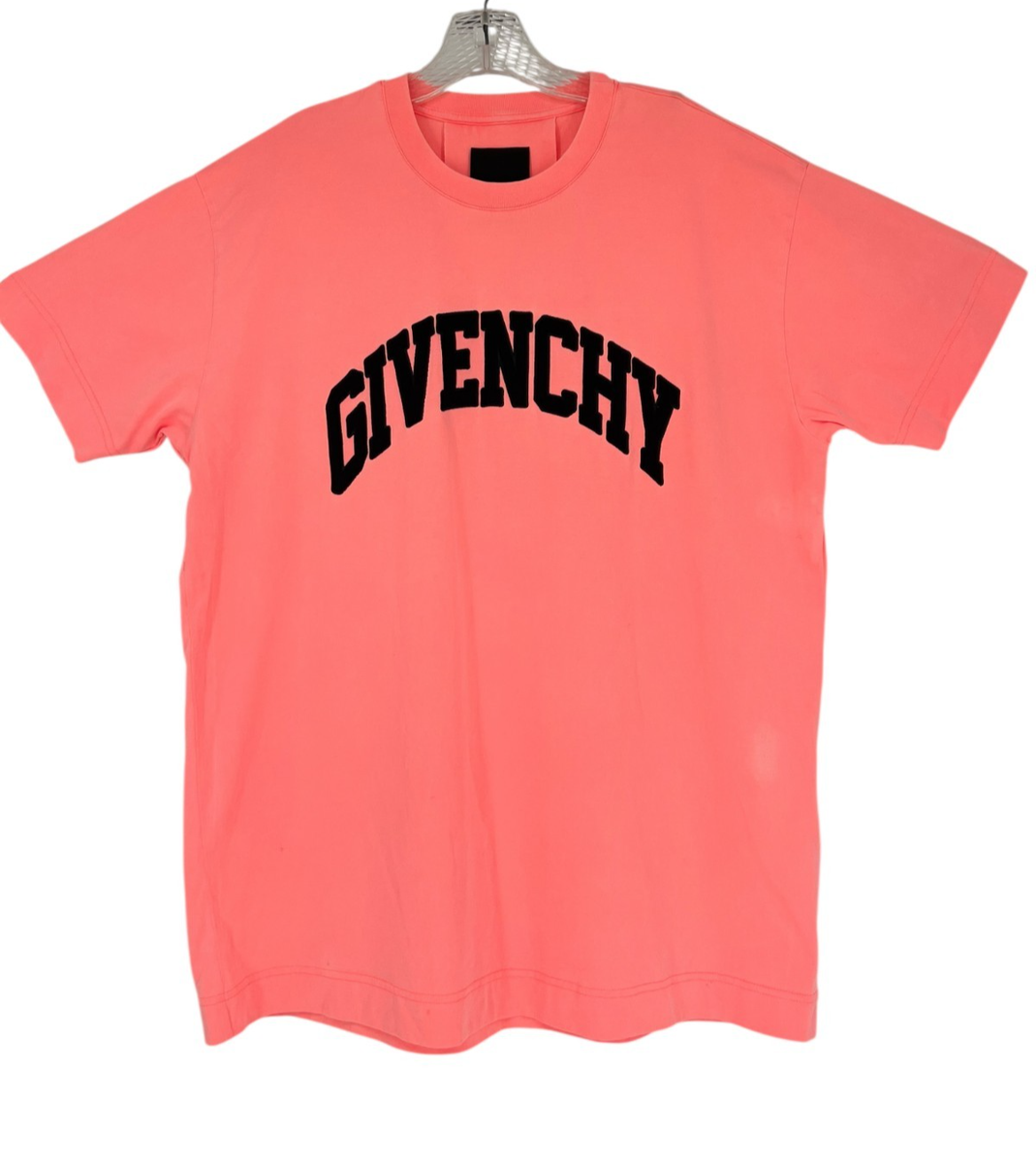 Givenchy College Logo Oversized T-Shirt in Coral Pink Size Medium