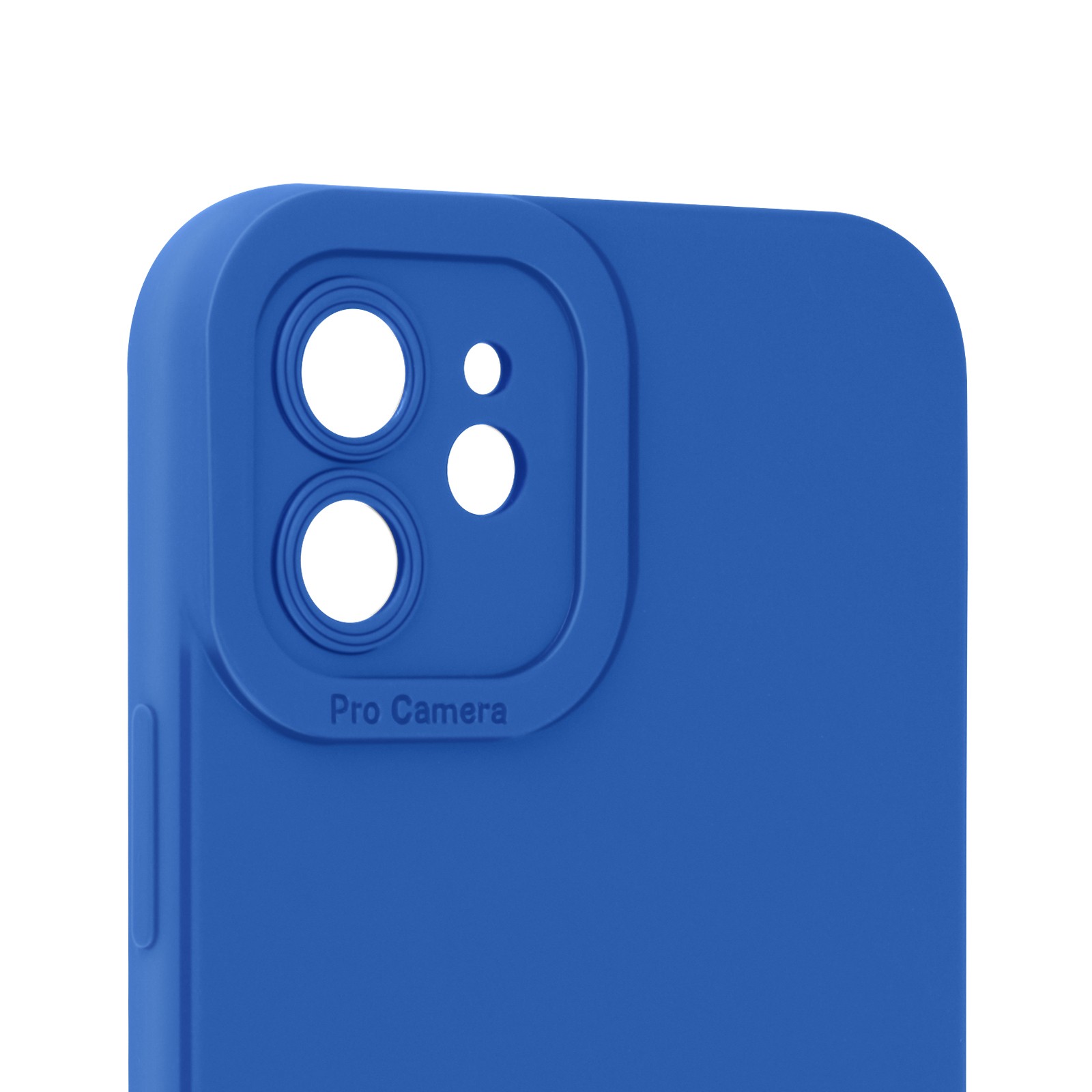 Coque iPhone 12 antichoc Avizar pour eviter les rayures de camera dos mat bleu - 2