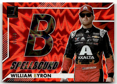 Panini Donruss Racing NASCAR 2026 No. 18 William Byron Spellbound ''B'' 2/99