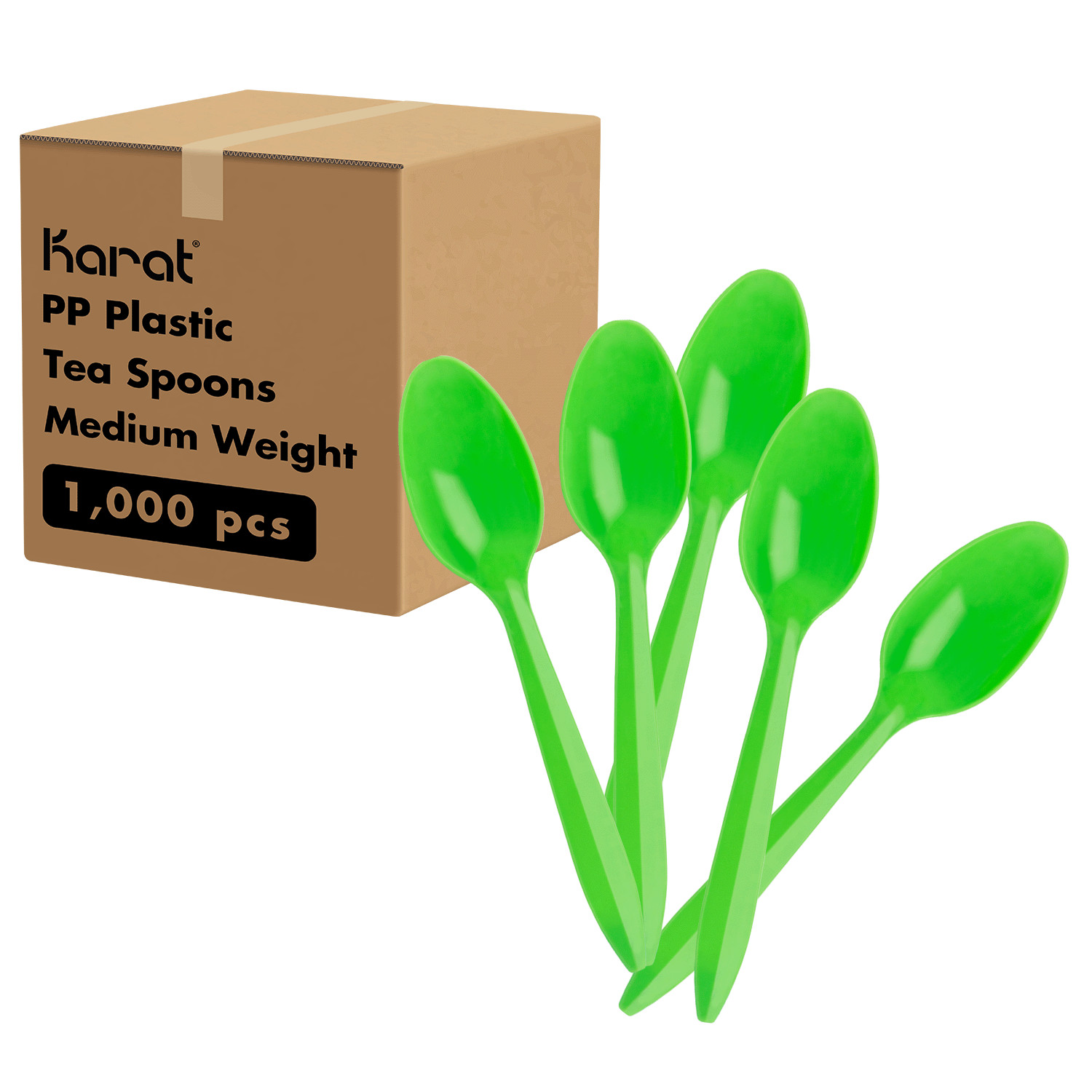Spoons - Green - 1,000 Ct, U2008 (green)