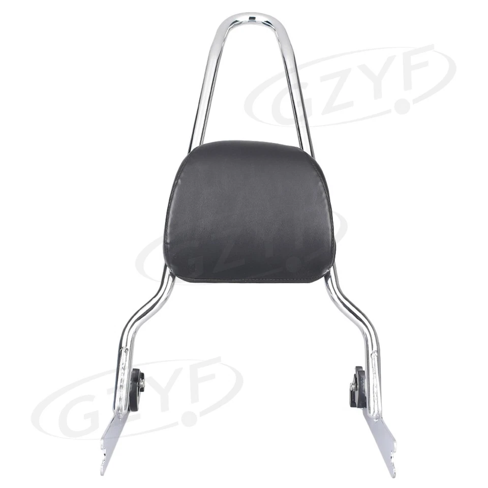 Respaldo trasero Sissy Bar + almohadilla portaequipajes para Harley Softail 2006-2012 Fatboy Foto 2 de 4