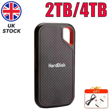 Portable Drive 2TB 4TB External Hard Drive Classic Black - PC Laptop and MAC